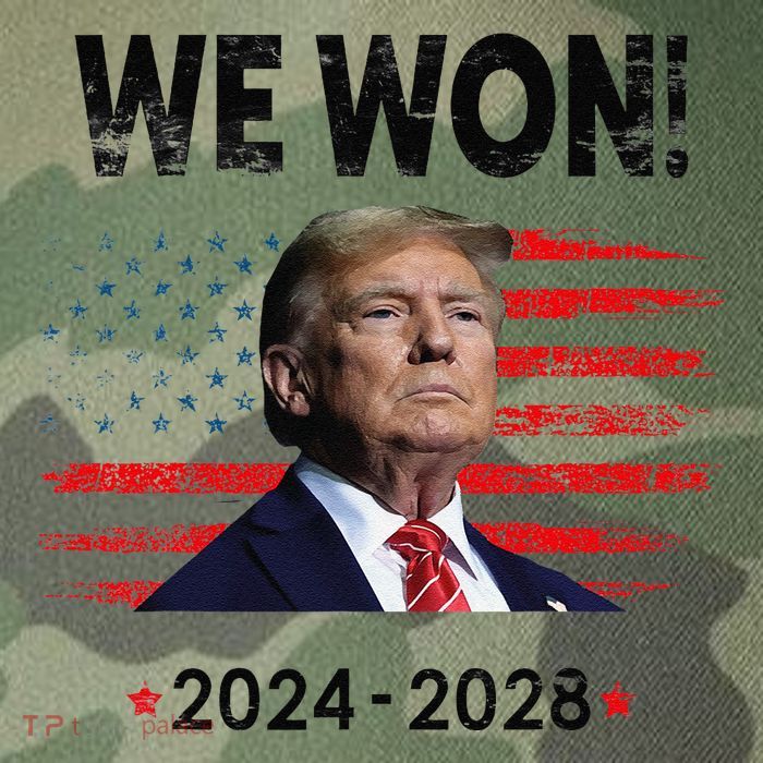 We Won 2024 2028 Legacy Tie Dye Trucker Hat