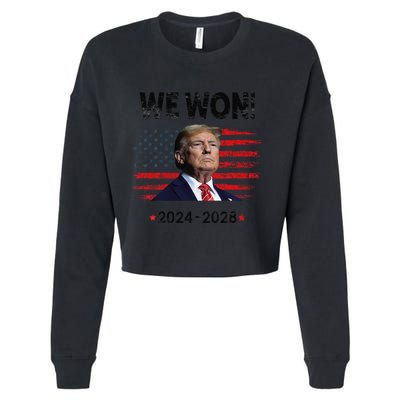We Won 2024 2028 Cropped Pullover Crew
