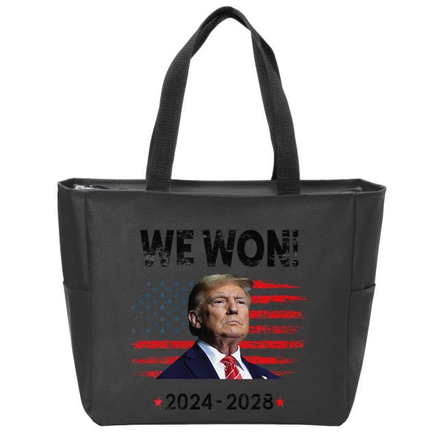 We Won 2024 2028 Zip Tote Bag