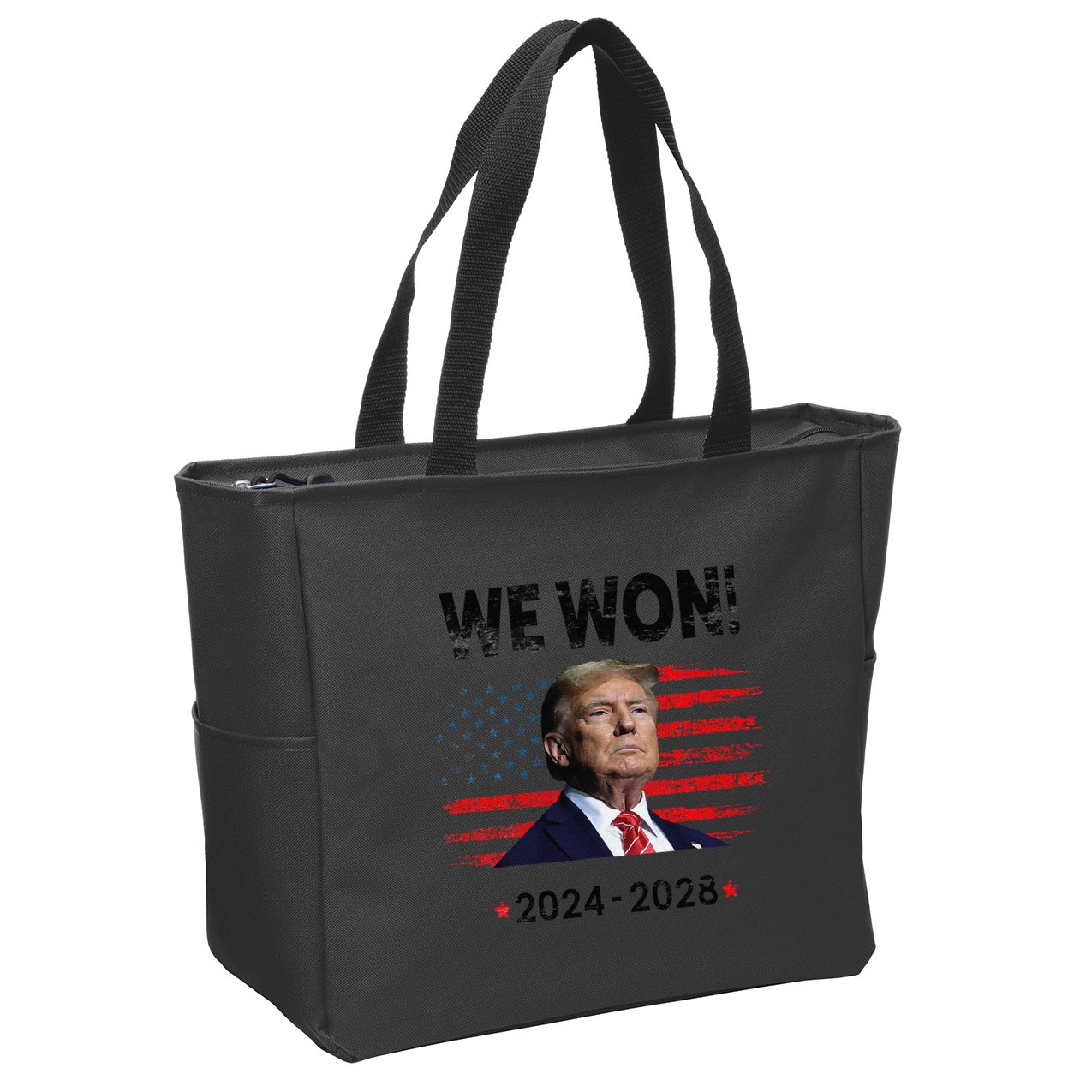 We Won 2024 2028 Zip Tote Bag