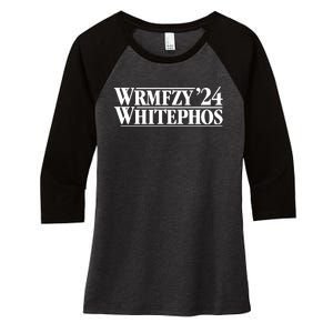 Wrmfzy Whitephos 24 Old Sparky Women's Tri-Blend 3/4-Sleeve Raglan Shirt