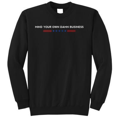 Walz Waltz 2024 Mind Your Own Damn Business Sweatshirt