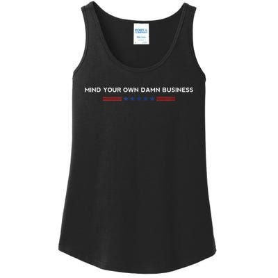 Walz Waltz 2024 Mind Your Own Damn Business Ladies Essential Tank