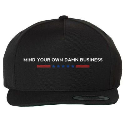 Walz Waltz 2024 Mind Your Own Damn Business Wool Snapback Cap