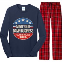 Walz Waltz 2024 Mind Your Own Damn Business Long Sleeve Pajama Set