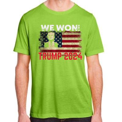 We Won 2024 Donald Trump Won 2024 Election Republican Win Adult ChromaSoft Performance T-Shirt