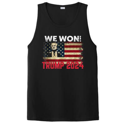 We Won 2024 Donald Trump Won 2024 Election Republican Win PosiCharge Competitor Tank