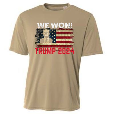 We Won 2024 Donald Trump Won 2024 Election Republican Win Cooling Performance Crew T-Shirt