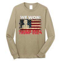 We Won 2024 Donald Trump Won 2024 Election Republican Win Long Sleeve Shirt