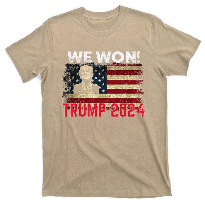 We Won 2024 Donald Trump Won 2024 Election Republican Win T-Shirt