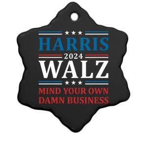 Walz Waltz 2024 Mind Your Own Damn Business Ceramic Star Ornament