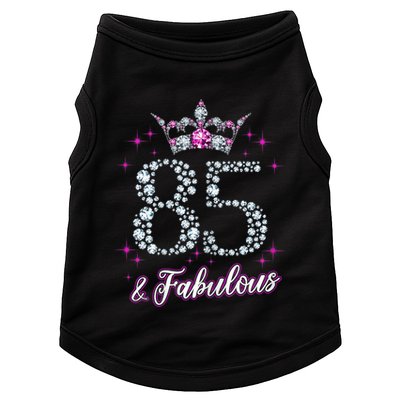 Wo Wo 85 And Fabulous 1935 85Th Birthday Present Gift Tee Doggie Tank