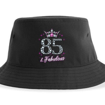Wo Wo 85 And Fabulous 1935 85Th Birthday Present Gift Tee Sustainable Bucket Hat