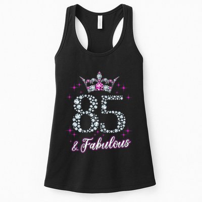 Wo Wo 85 And Fabulous 1935 85Th Birthday Present Gift Tee Womens Tank Top