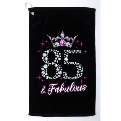 Wo Wo 85 And Fabulous 1935 85Th Birthday Present Gift Tee Golf Towel