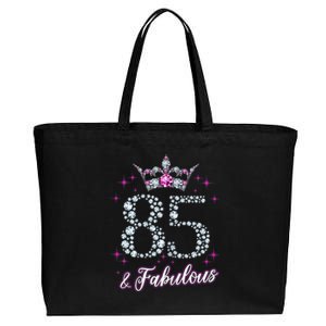 Wo Wo 85 And Fabulous 1935 85Th Birthday Present Gift Tee Cotton Canvas Jumbo Tote