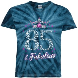 Wo Wo 85 And Fabulous 1935 85Th Birthday Present Gift Tee Kids Tie-Dye T-Shirt