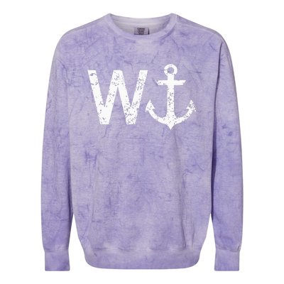 Wanker W Anchor Colorblast Crewneck Sweatshirt