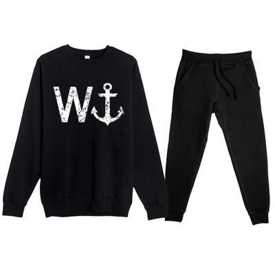 Wanker W Anchor Premium Crewneck Sweatsuit Set