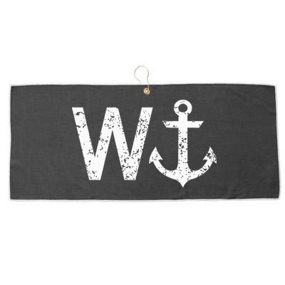 Wanker W Anchor Large Microfiber Waffle Golf Towel