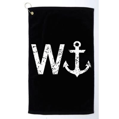 Wanker W Anchor Golf Towel