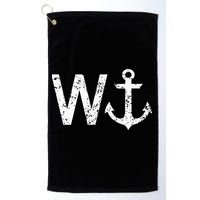 Wanker W Anchor Golf Towel