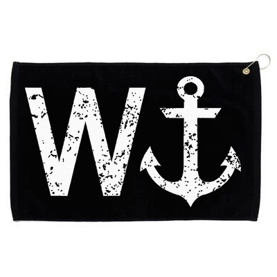 Wanker W Anchor Grommeted Golf Towel