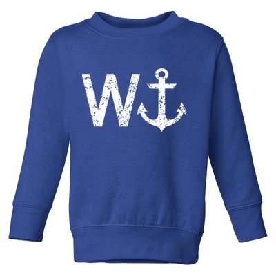 Wanker W Anchor Toddler Sweatshirt