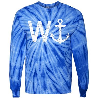 Wanker W Anchor Tie-Dye Long Sleeve Shirt