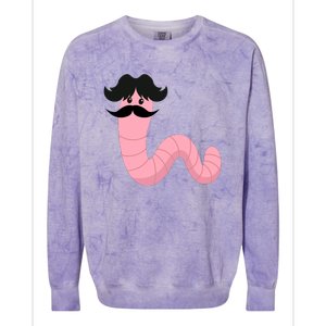 Worm With A Mustache James Tom Ariana Reality Colorblast Crewneck Sweatshirt