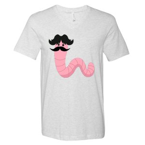 Worm With A Mustache James Tom Ariana Reality V-Neck T-Shirt