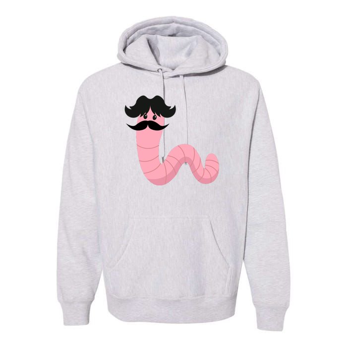 Worm With A Mustache James Tom Ariana Reality Premium Hoodie