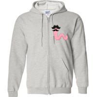 Worm With A Mustache James Tom Ariana Reality Full Zip Hoodie