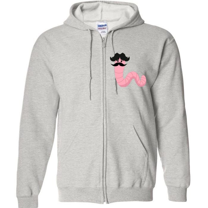 Worm With A Mustache James Tom Ariana Reality Full Zip Hoodie