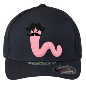 Worm With A Mustache James Tom Ariana Reality Flexfit Unipanel Trucker Cap