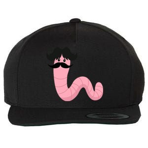 Worm With A Mustache James Tom Ariana Reality Wool Snapback Cap