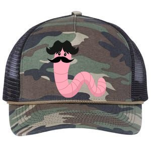 Worm With A Mustache James Tom Ariana Reality Retro Rope Trucker Hat Cap