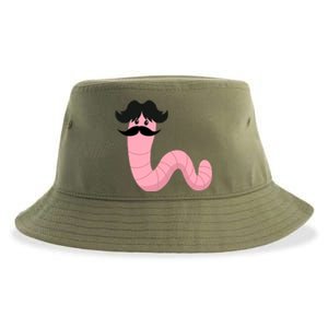 Worm With A Mustache James Tom Ariana Reality Sustainable Bucket Hat