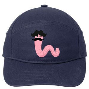 Worm With A Mustache James Tom Ariana Reality 7-Panel Snapback Hat