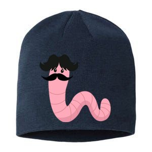 Worm With A Mustache James Tom Ariana Reality Sustainable Beanie