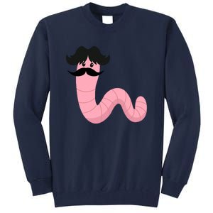 Worm With A Mustache James Tom Ariana Reality Tall Sweatshirt