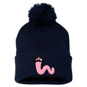 Worm With A Mustache James Tom Ariana Reality Pom Pom 12in Knit Beanie