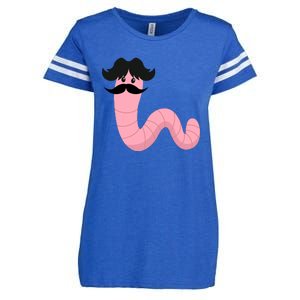 Worm With A Mustache James Tom Ariana Reality Enza Ladies Jersey Football T-Shirt