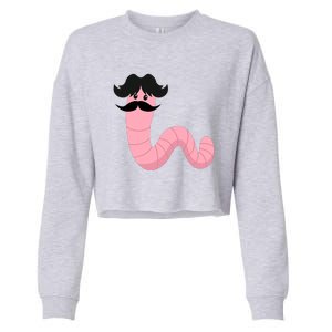 Worm With A Mustache James Tom Ariana Reality Cropped Pullover Crew