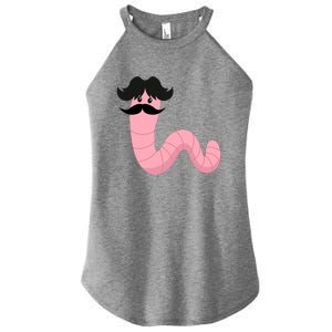 Worm With A Mustache James Tom Ariana Reality Women's Perfect Tri Rocker Tank