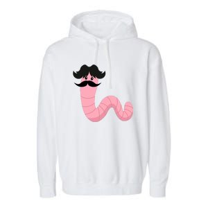 Worm With A Mustache James Tom Ariana Reality Garment-Dyed Fleece Hoodie