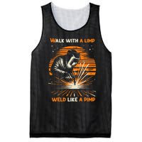 Walk With A Limp Weld Like A Pimp Welding Mesh Reversible Basketball Jersey Tank