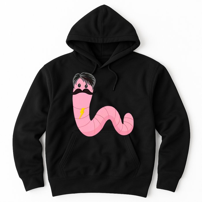 Worm With A Mustache James Tom Ariana Reality Hoodie