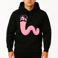 Worm With A Mustache James Tom Ariana Reality Hoodie