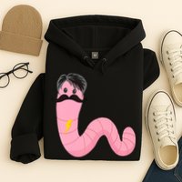 Worm With A Mustache James Tom Ariana Reality Hoodie